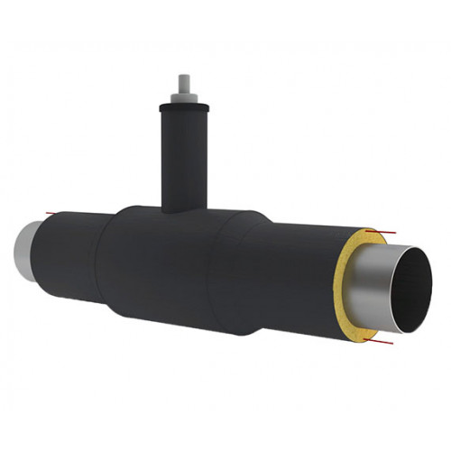 Кран шаровой ППУ ОЦ с МЗИ тип 2 Ст3сп BROEN Ballomax 25х4х1900 мм ГОСТ 3262-75