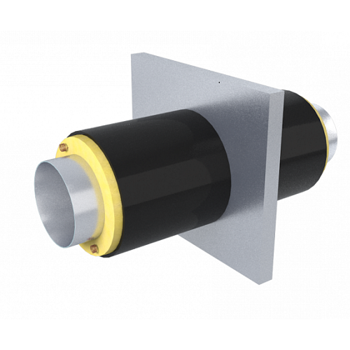 Опора неподвижная укороченная вариант А ППУ ПЭ тип 1 Ст3сп 26,8х2,5х255х16х1500 мм ГОСТ 3262-75