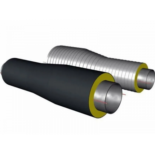 Переход стальной ППУ ОЦ тип 2 Ст20 133х4х108х4х1500 мм ГОСТ 10705-80