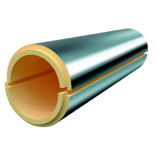 Скорлупа ППУ фольгированная для прямых участков 32х85 мм в Омске
