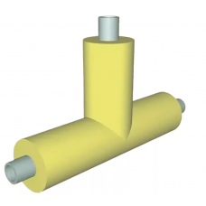 Тройник в ППМ изоляции 57х50х50х150х46,5х300х630 мм ГОСТ Р 56227-2014