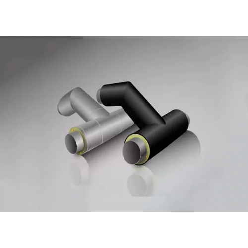 Тройниковое ответвление стальное ППУ ПЭ тип 1 09Г2С 57х3,5х38х3х1200х730 мм ГОСТ 8732-78