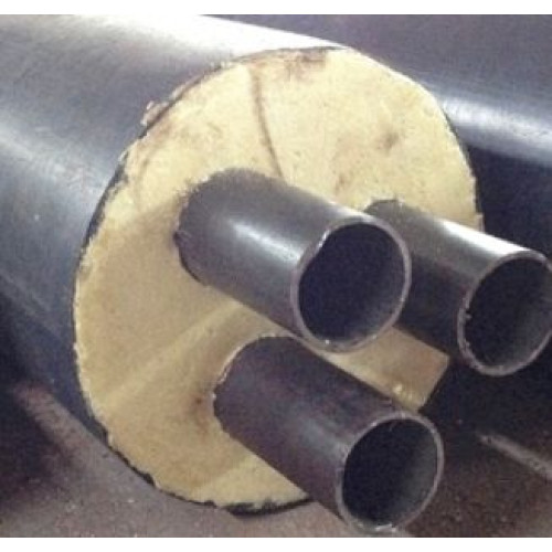 Труба в ППУ изоляции Твин в полиэтиленовой оболочке Ст10 89х4,0х280х4,4х47 мм ГОСТ 10704-91