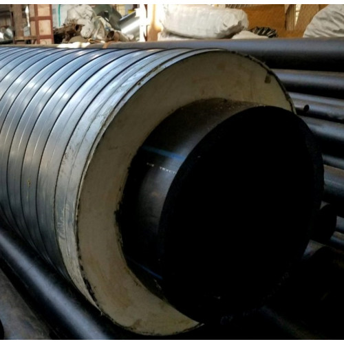 Труба в ППУ изоляции ПНД в полиэтиленовой оболочке SDR 17 10 PN ПЭ 100 125х7,4х225х3,5х46,5 мм